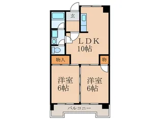 レジデンス鋲賀【2階】の間取り