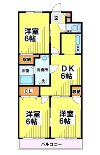 東京都調布市染地1【マンション】の間取り
