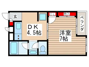 サンライズオ-ハイム【1階】の間取り