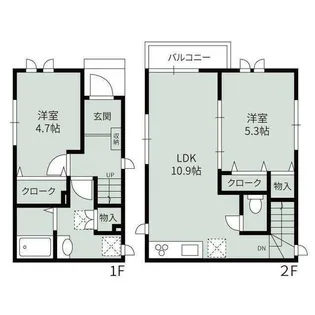 東京都目黒区洗足1【一戸建】の間取り