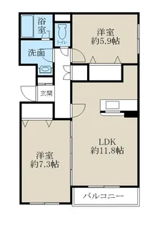 アーバンライフB【3階】の間取り