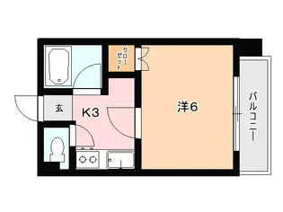 エントピア天保山【2階】の間取り