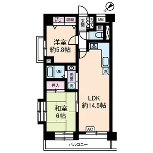 センチュリー横浜・関内【11階】の間取り