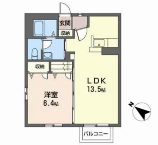 シャーメゾン米ヶ袋【2階】の間取り