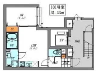 LUORE文京本駒込【1階】の間取り