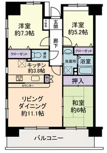 タワービレッジ・有希【13階】の間取り