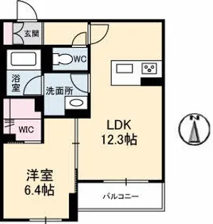 シャーメゾンベレオ西桜町【3階】の間取り
