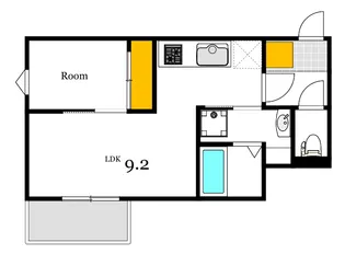 REGALEST牛田旭【2階】の間取り