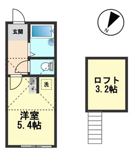 シャンテ篠崎【3階】の間取り