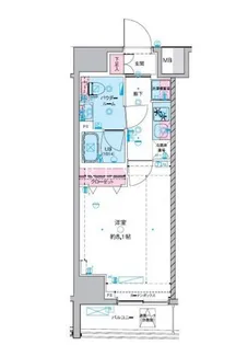 GENOVIA 東神田 green veil【12階】の間取り