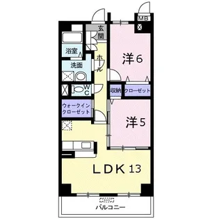 フォレストリバー【3階】の間取り
