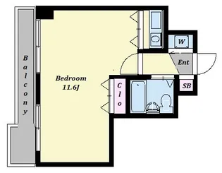 ベルエール方南町【9階】の間取り