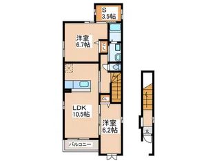 グランディオ【2階】の間取り