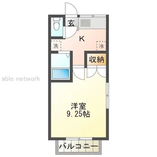 サンセリテB【2階】の間取り