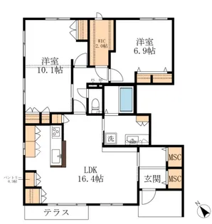 グランシーマ【1階】の間取り