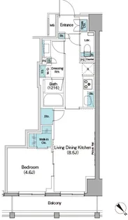 ザパークハビオ日本橋箱崎町【2階】の間取り