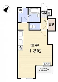 フィオリーシェ大宮【2階】の間取り
