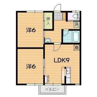 コーポフジサワ 2号棟【2階】の間取り