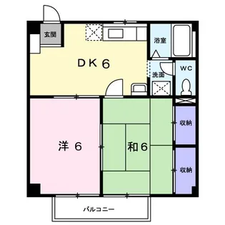 シャトレー中井【1階】の間取り
