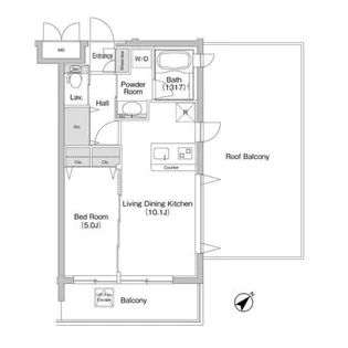 コンフォリア用賀【4階】の間取り