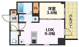 ザ・レジデンスパーク栄【4階】の間取り