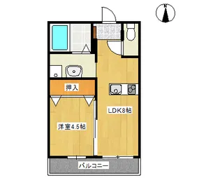 ラフィーネ コート【1階】の間取り