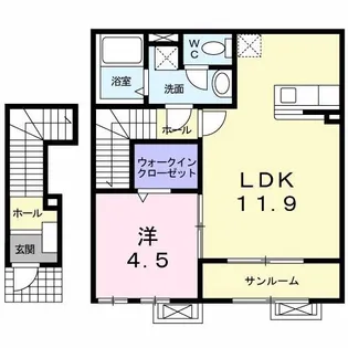 ブランリュエルII【2階】の間取り
