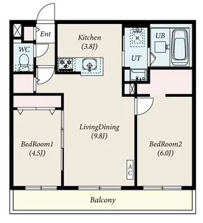 PLATZ新札幌【2階】の間取り
