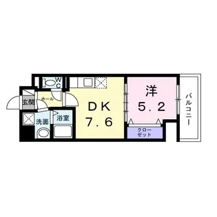 ウィングコート天王寺【8階】の間取り