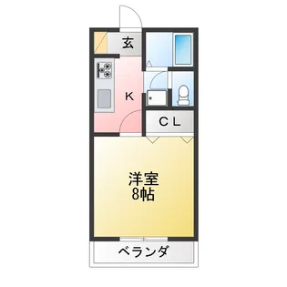 サンポートKE1【1階】の間取り