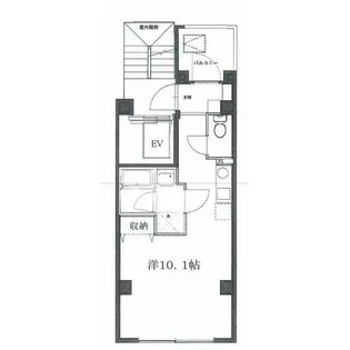 ファブール芝浦【4階】の間取り