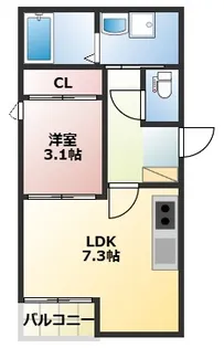 TOMORIE武蔵塚駅【1階】の間取り