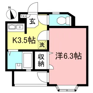 キャピトルS【1階】の間取り