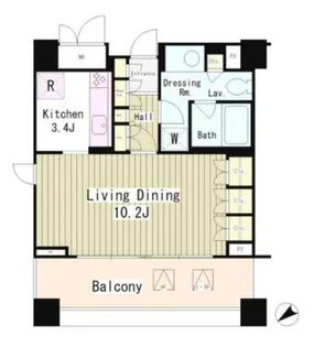 パークオアシス赤坂丹後坂【5階】の間取り