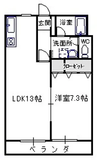 正気屋ハイツF【1階】の間取り