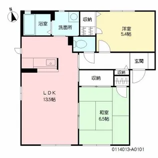 シャンティ小森野【1階】の間取り