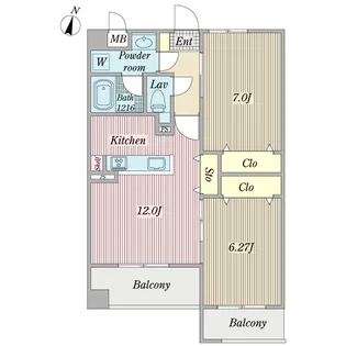 m28久が原【4階】の間取り