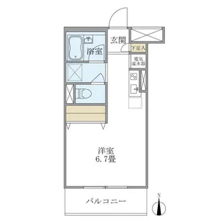 メゾンベール南麻布【5階】の間取り
