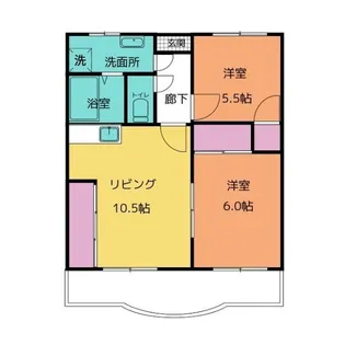 シャトレ山の手【3階】の間取り