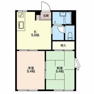 エトワール浅野B棟【1階】の間取り