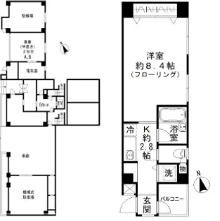 湯島台レジデンス【5階】の間取り
