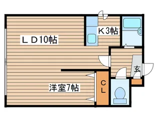 シャロングレース北34条【4階】の間取り