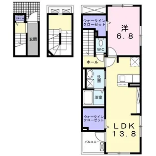 ザ・ビレッジグリーン福岡町I【3階】の間取り