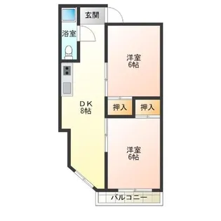 RIZEONE天神ノ森レジデンス【4階】の間取り