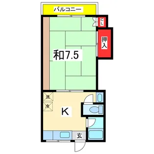 ハイツ八潮【2階】の間取り
