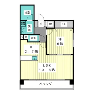 ビヤンフェール【1階】の間取り