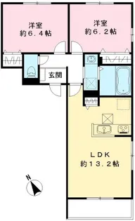ユアメゾン南観音【3階】の間取り