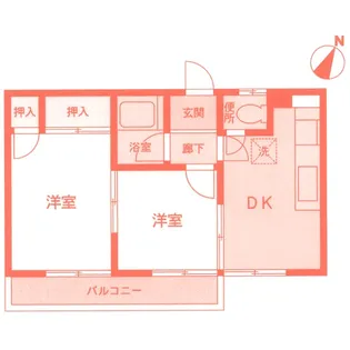 ハイム・ジュネス【1階】の間取り