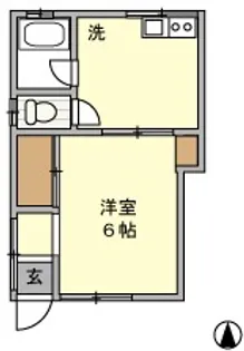 第5シンエイハイム【1階】の間取り
