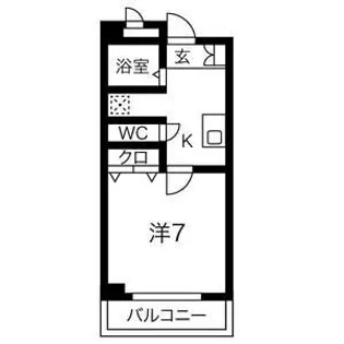 ヴィ・ラージュ吉田【2階】の間取り